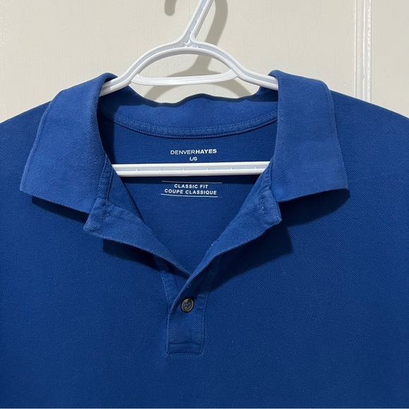 Denver Hayes Blue Short Sleeve Polo - Picture 6 of 7
